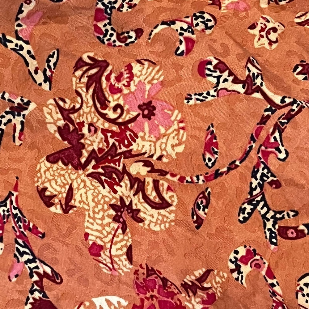 ISABEL ETOILE MARANT BAIKAL FLORAL JACQUARD WRAP DRESS PINK NWT WOMEN'S SIZE 34 - Picture 13 of 16